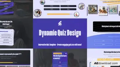 Quiz Animation Pack Video Displays template preview