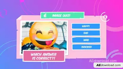 Quiz Game broadcast-packages template preview