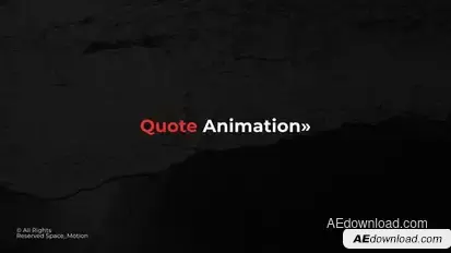 Quote Animation | After Effects Titles template preview