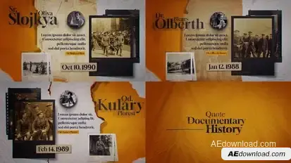 Quote Documentary Openers template preview