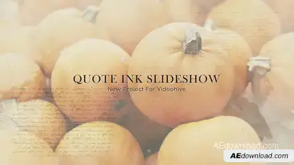 Quote Ink Slideshow Openers template preview