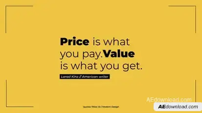 Quotes 1.0 | After Effects Titles template preview