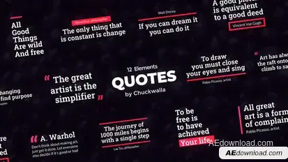 Quotes Titles template preview