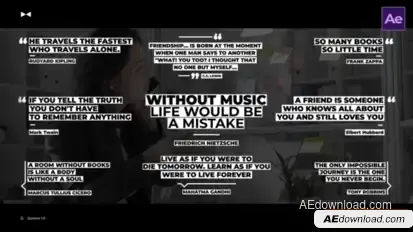 Quotes | AE Titles template preview