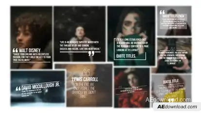Quotes  | After Effects Titles template preview
