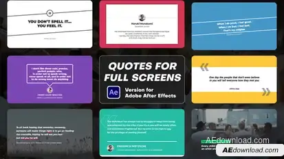 Quotes for Full Screens Titles template preview