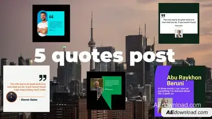 Quotes Post Pack Video Displays template preview