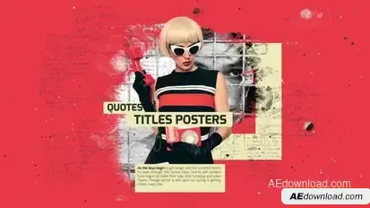 Quotes Title Posters Openers template preview