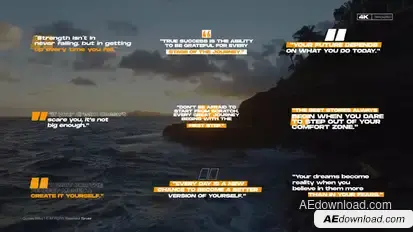 Quotes Titles  AE Titles template preview