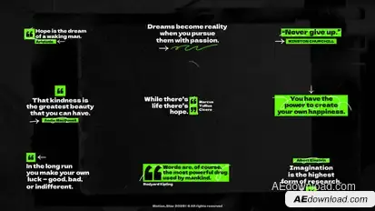 Quotes Titles | AE Titles template preview