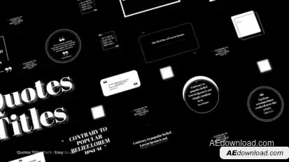 Quotes Titles | After Effects Titles template preview