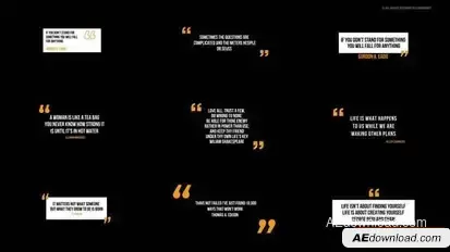 Quotes Titles | After Effects Titles template preview