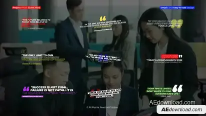 Quotes Titles Pack | After Effects Titles template preview