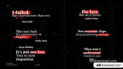 Quotes Titles +RGB | After Effects Titles template preview