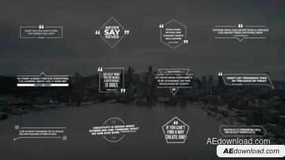 Quotes Titles V2 | After Effects Titles template preview