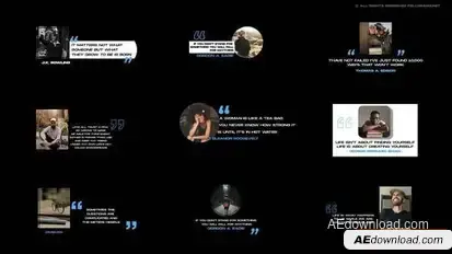 Quotes Titles with Photos | After Effects Titles template preview