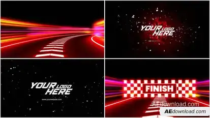 Race Logo Animation Logo Stings template preview
