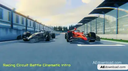Racing Circuit Battle Cinematic Intro Openers template preview