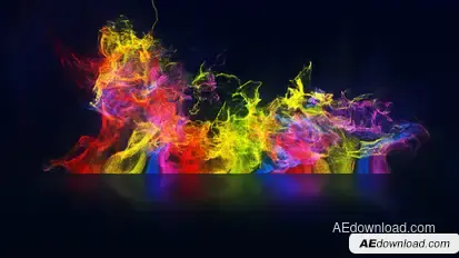 Rainbow Particles Logo Reveal Logo Stings template preview