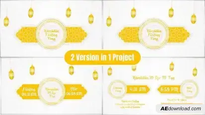 Ramadan Fasting Iftar Time Openers template preview