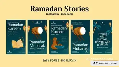 Ramadan Instagram Stories Openers template preview