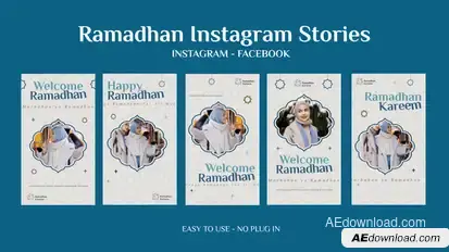 Ramadan Instagram Stories Openers template preview