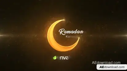 Ramadan Kareem Intro Logo Stings template preview