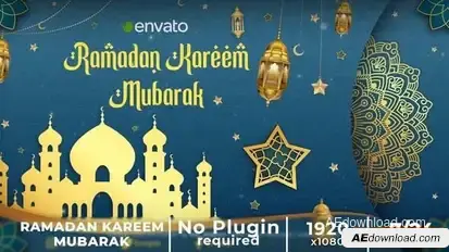 Ramadan Kareem Intro || Eid Mubarak Openers template preview