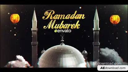 Ramadan Kareem Intro Logo Stings template preview