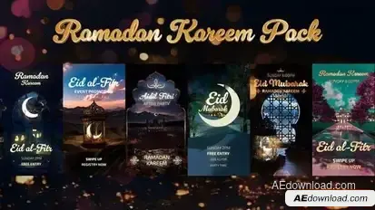 Ramadan Kareem Pack Openers template preview