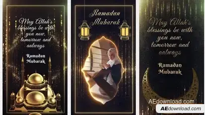 Ramadan Kareem Social Media Intro Openers template preview
