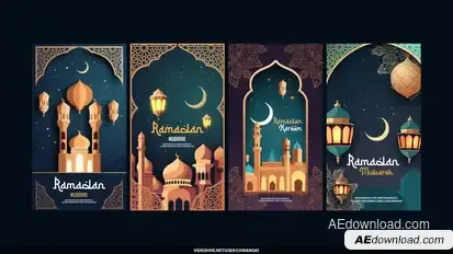 Ramadan Stories Openers template preview