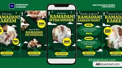 Ramadan Story Openers template preview