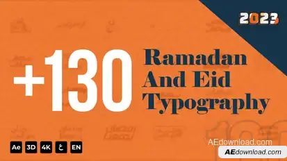 Ramadan and Eid Typography Ramadan Free Templates template preview