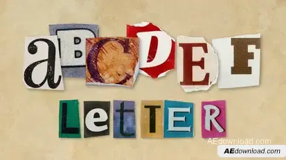 Ransom Letters Elements template preview