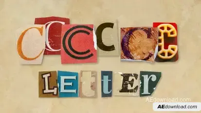 Ransom Letters - C Letters Elements template preview