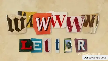Ransom Letters - W Letters Elements template preview