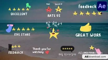 Rate Titles | After Effects Titles template preview