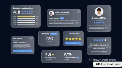 Ratings & Reviews Product Promo template preview