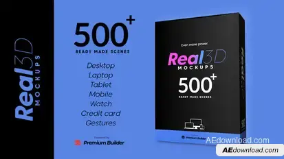 Real 3D Mockups Product Promo template preview