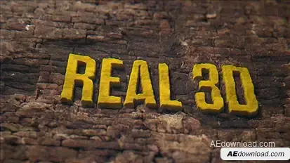 Real 3D Titles Titles template preview