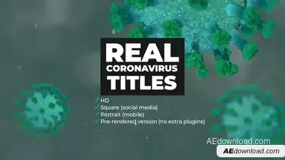 Real Coronavirus Titles Openers template preview