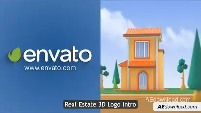 Real Estate 3D Logo Reveal Logo Stings template preview
