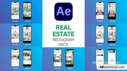 Real Estate - Instagram Pack For After Effects Openers template preview