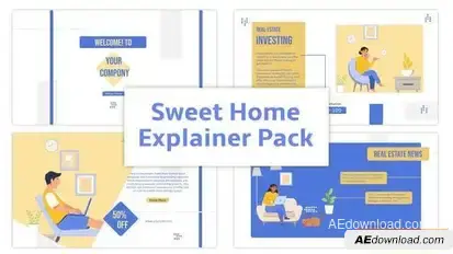 Videohive Real Estate Agency Explainer Animation Scene Elements template preview