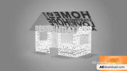 Real Estate Animated Typography Template Product Promo template preview