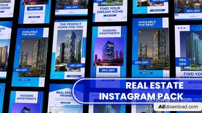 Real Estate Insta Stories Video Displays template preview