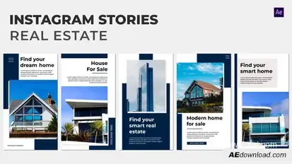 Real Estate Instagram Stories Product Promo template preview
