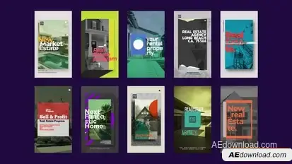 Real Estate Instagram Stories Openers template preview