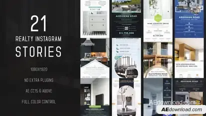 Real Estate Instagram Stories II Product Promo template preview